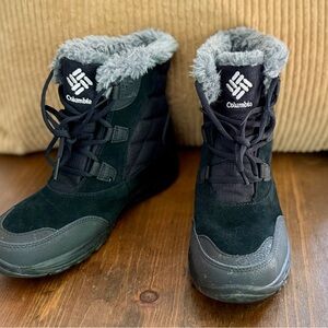 Columbia Black Waterproof Boots Size 8